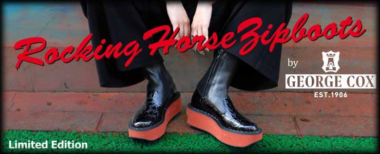 GEORGECOXのロッキンホースが遂に発売!EVAの厚底で重さを軽減!レッドブリックソールがアクセント!