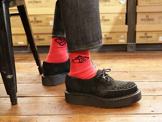 ジョージコックス3588アップルグリーンスエード【ROCK SHOES
