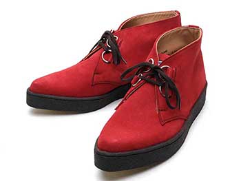 ジョージコックス RALEIGH別注“LOOK SHARP!!”CHUKKA BOOTS レッド ...