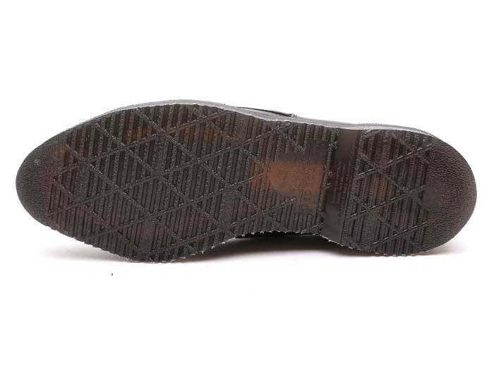 8075ブラックエナメル×ブラックポニーのトゥ部分写真